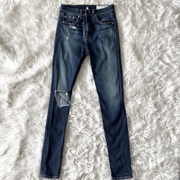rag & bone Justine High-Rise Skinny Jeans, Mateos - Picture 5 of 13